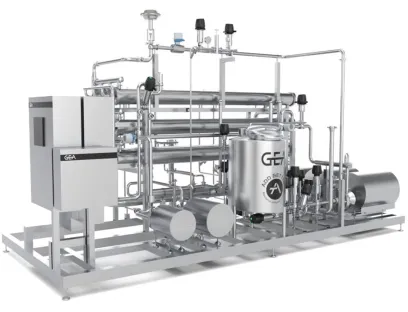 Zur Entalkoholisierung von Bier nutzt Gea „AromaPlus“ eine Filtrationstechnologie mit speziellen Polymermembranen, bei der Alkohol und Wasser mittels Umkehrosmose von den Inhaltsstoffen getrennt werden. Die Kaltfiltration arbeitet mit Druck statt Temperatur, deshalb bleiben die ursprünglichen Aromen erhalten und müssen nach der Alkoholentfernung nicht nachgearbeitet werden, Bild: Gea Membranfiltration: Zur Entalkoholisierung von Bier nutzt Gea „AromaPlus“ eine Filtrationstechnologie mit speziellen Polymermembranen, bei der Alkohol und Wasser mittels Umkehrosmose von den Inhaltsstoffen getrennt werden. Die Kaltfiltration arbeitet mit Druck statt Temperatur, deshalb bleiben die ursprünglichen Aromen erhalten und müssen nach der Alkoholentfernung nicht nachgearbeitet werden