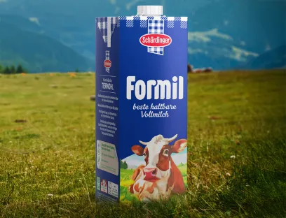 Im Vergleich zu herkömmlichen aseptischen Sig-Kartonpackungen wird der CO2-Fußabdruck bei der neuen Kartonpackung um 22 Prozent reduziert, Bild: Sig Im Vergleich zu herkömmlichen aseptischen Sig-Kartonpackungen wird der CO2-Fußabdruck bei der neuen Kartonpackung um 22 Prozent reduziert