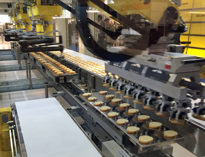 Maschinen- und Anlagenbau: Verpackungsmaschine in der Lebensmittelproduktion
