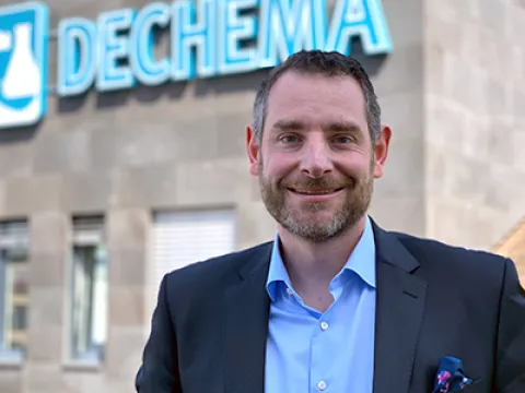 Dr. Björn Mathes, Geschäftsführer der Dechema Ausstellungs-GmbH