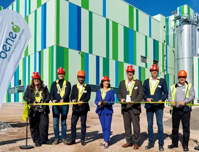 v.l.n.r.: Nicole Eicher, Bürgermeisterin Obrigheim, Johannes Steiniger, Mitglied des Bundestages, Olivier Roques, CEO Beneo, Daniela Schmitt, Wirtschaftsministerin Rheinland-Pfalz, Dr. Niels Pörksen, CEO Südzucker-Gruppe, Niels E. Hower, Geschäftsführungsmitglied Beneo und Dirk Dinger, Betriebsratsvorsitzender am Standort, weihen das neue Werk in Obrigheim ein, Bild: Beneo Beneo weiht das neue Werk in Obrigheim ein