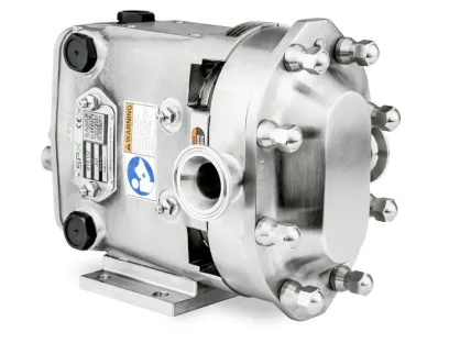 Hygienische Verdrängerpumpe „Universal 2“ mit hohem Wirkungsgrad senkt Energiekosten in herausfordernden Prozessen, Bilder: AxFlow Hygienische Verdrängerpumpe „Universal 2“ mit hohem Wirkungsgrad senkt Energiekosten in herausfordernden Prozessen.