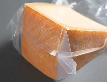 Käse verpackt im Vakkumbeutel