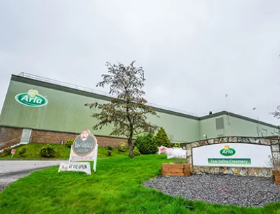 Arla Werk Taw Valley in North Tawton, Großbritannien