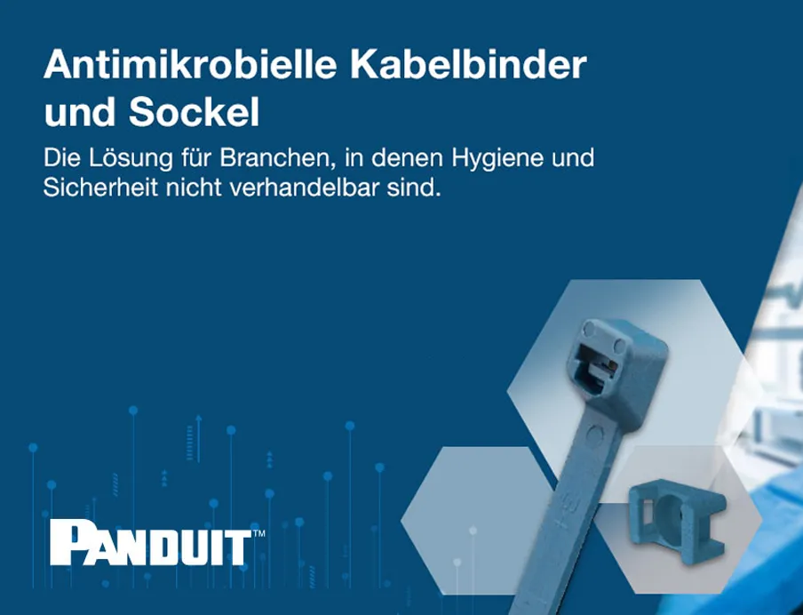 Antimikrobielle und gleichzeitig metalldetektierbare Kabelbinder für den Einsatz in der Lebensmittelindustrie